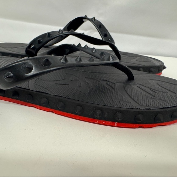 Christian Louboutin Shoes - Super Loubi Flip-Christian Louboutin Flip-Flops, Rubber, Women’s size 41, Black